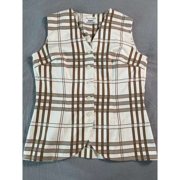 VTG. KORET of California plaid vest - Picture 1 of 6